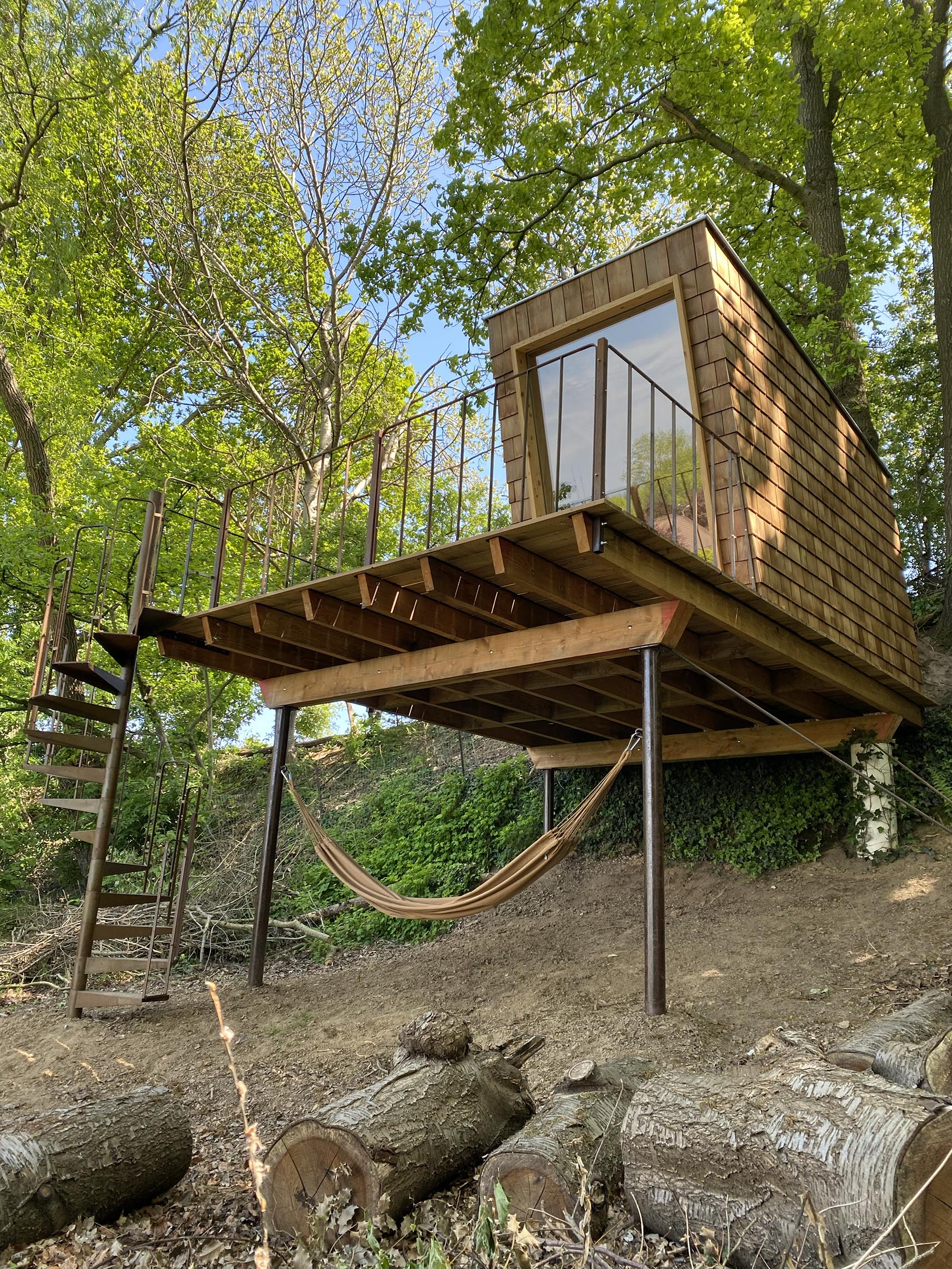 Boomhut | Woodz Design | Zander Steels