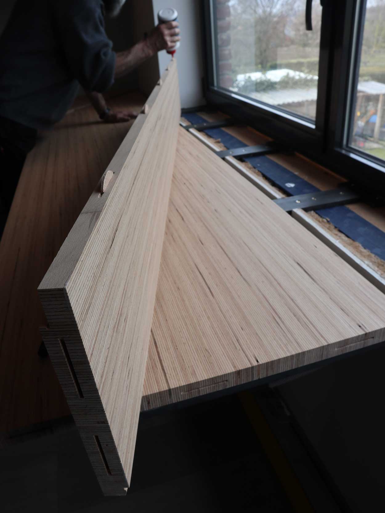 Zwevend bureaublad | Woodz Design | Zander Steels