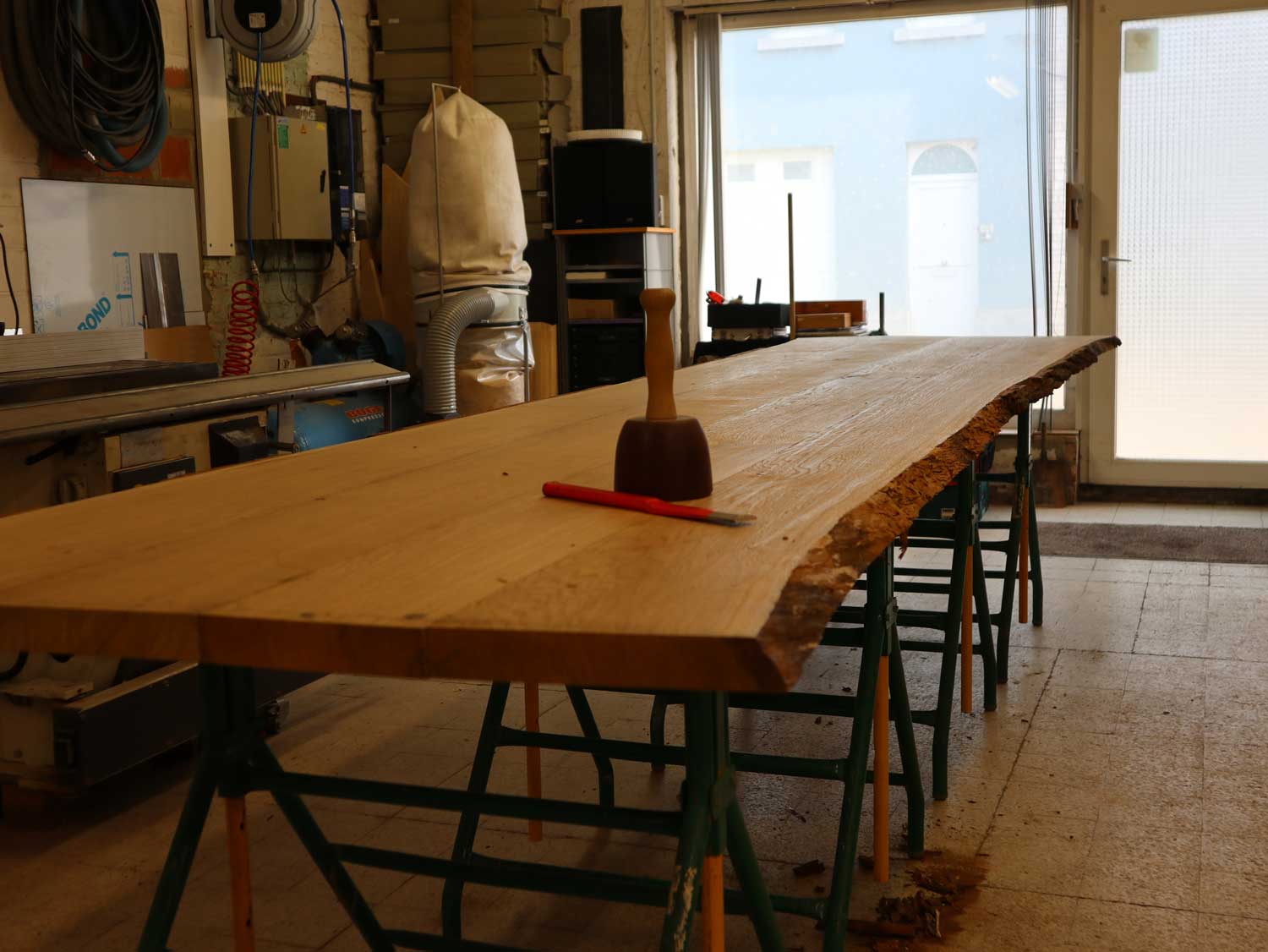 Massief eiken keukenblad op maat | Woodz Design | Zander Steels