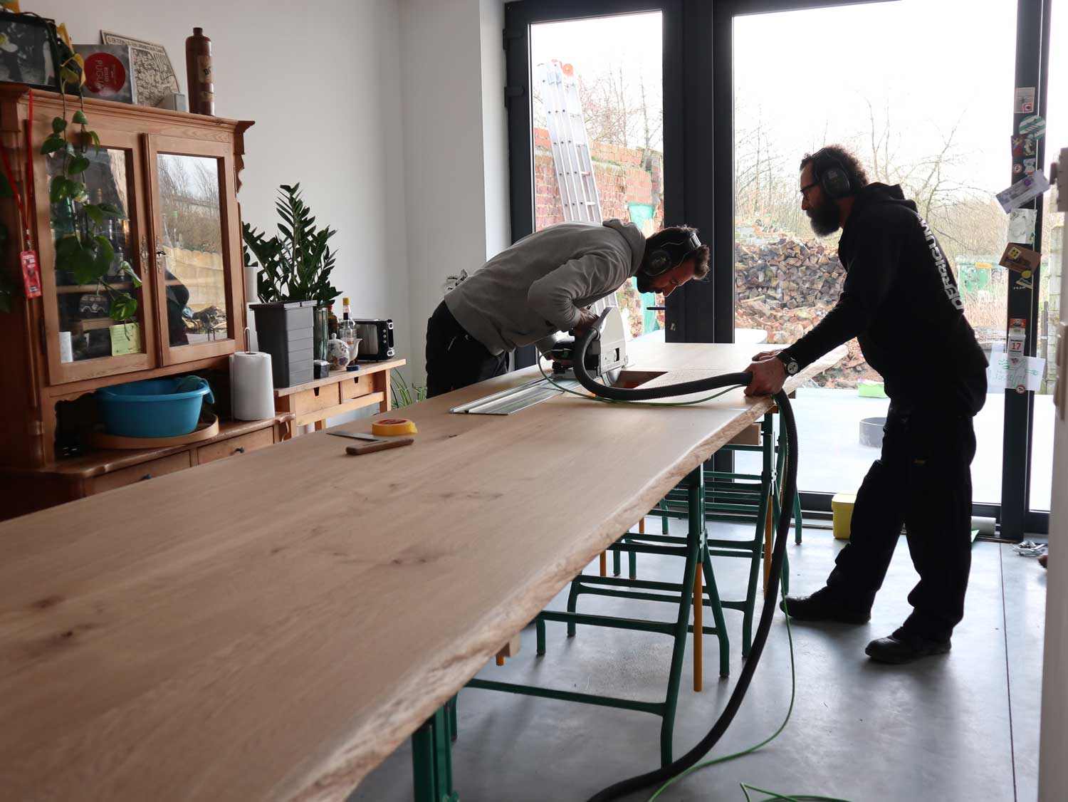 Massief eiken keukenblad op maat | Woodz Design | Zander Steels