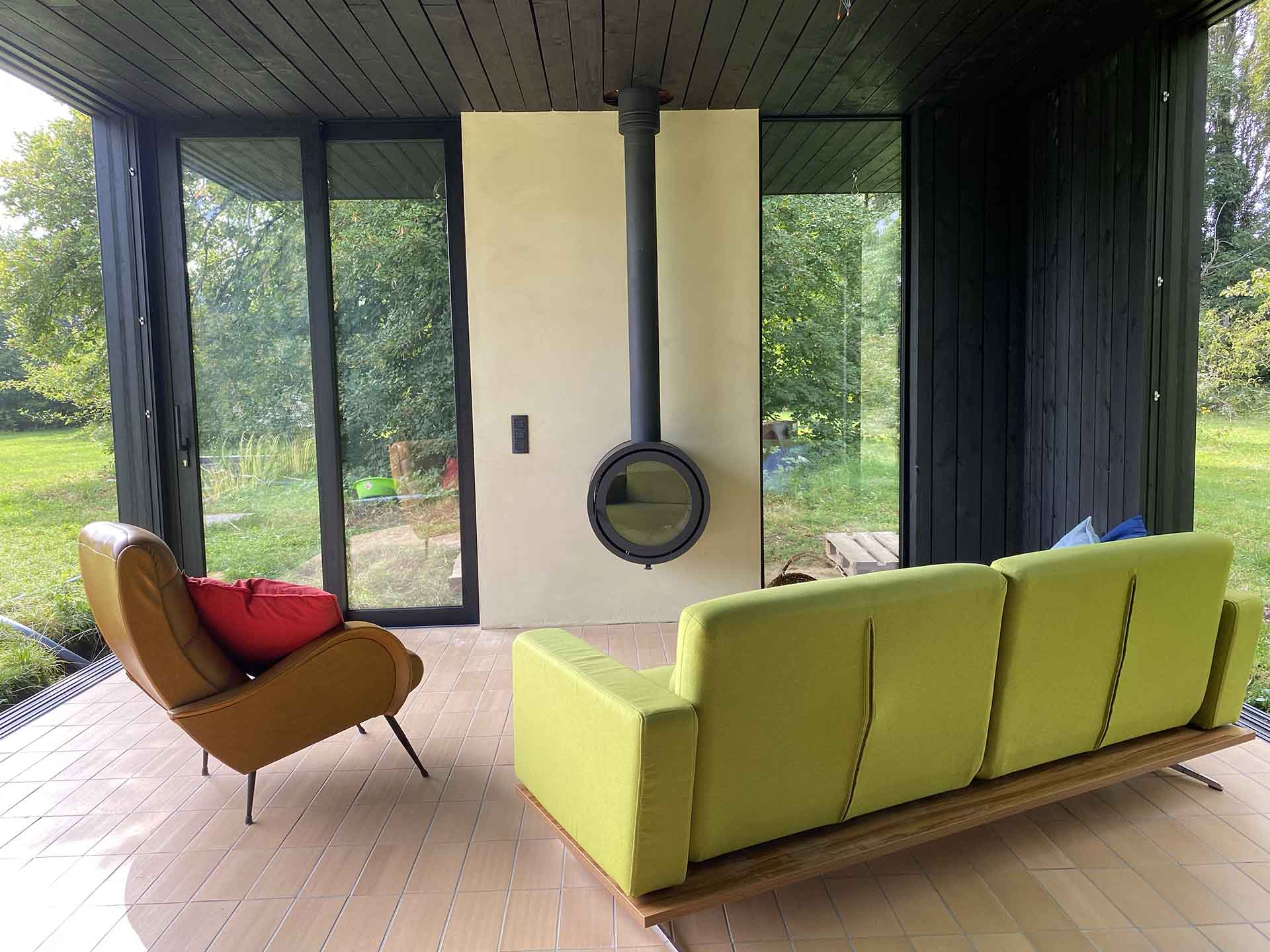 Poolhouse met groen dak | Woodz Design | Zander Steels