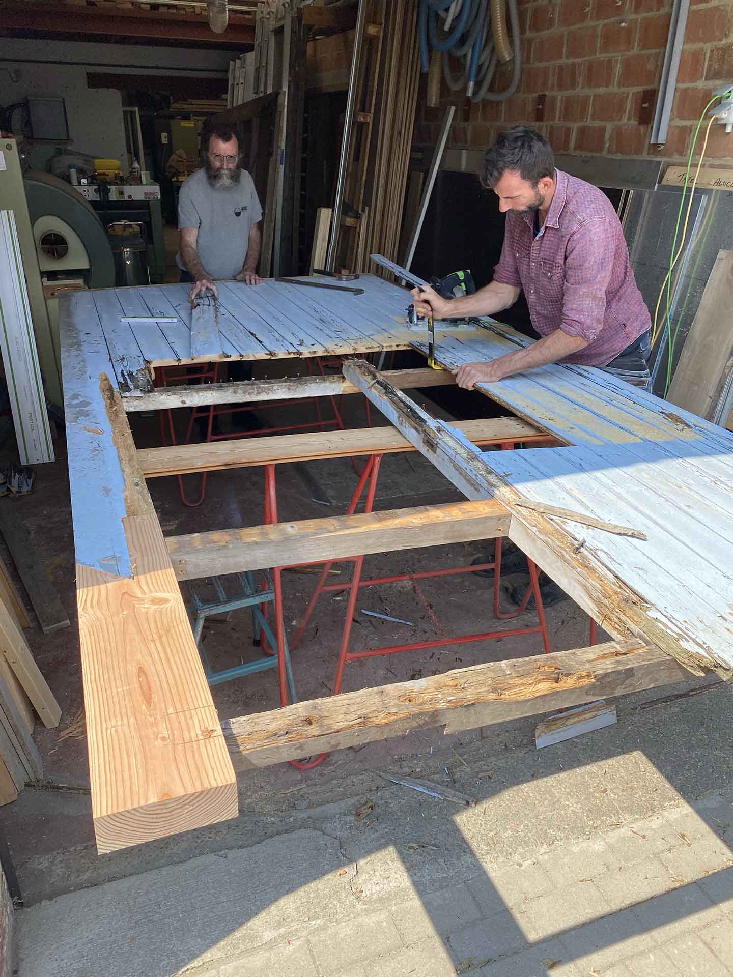 Restauratie schuurpoort | Woodz Design | Zander Steels