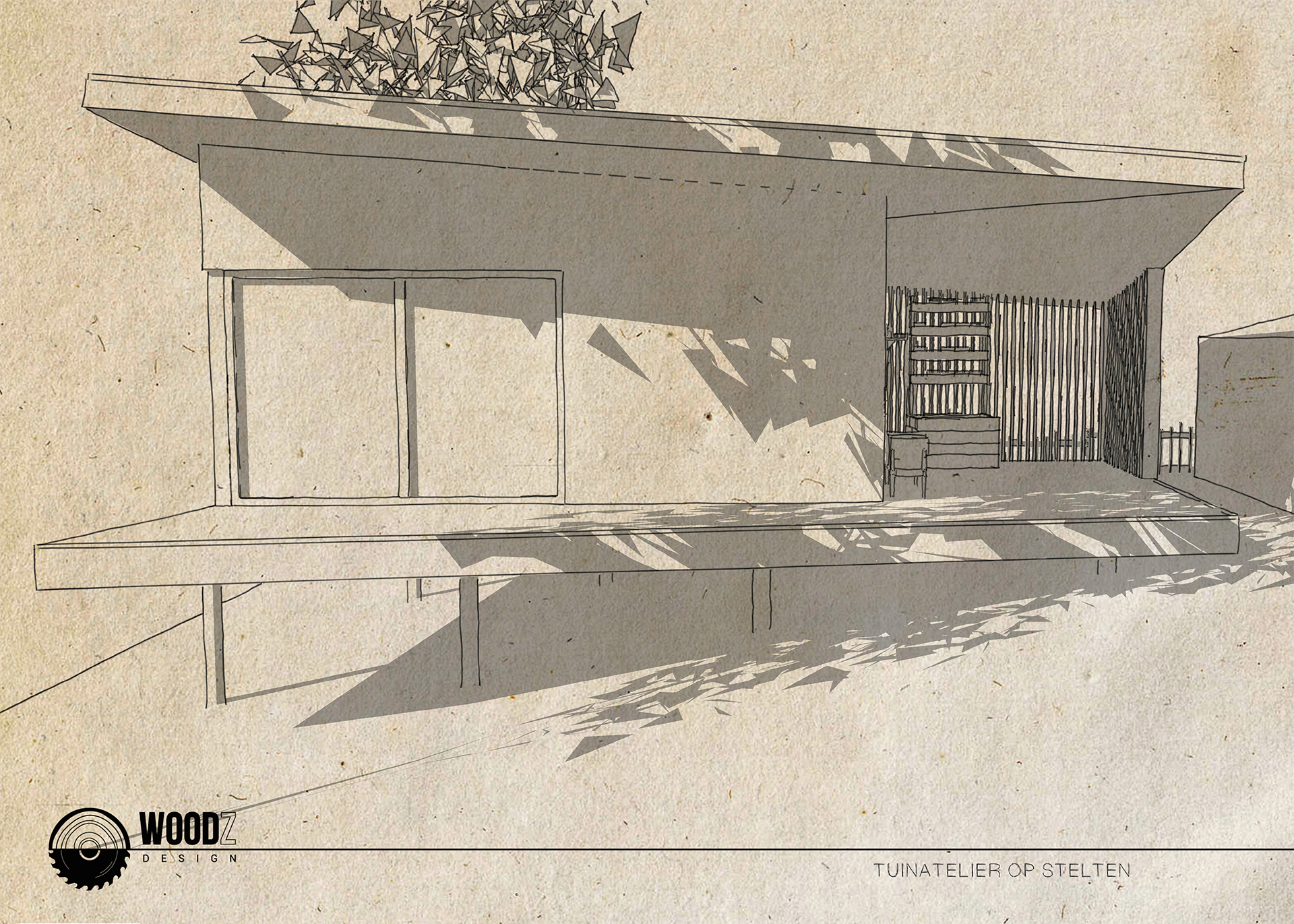 Tuinatelier op stelten | Woodz Design | Zander Steels
